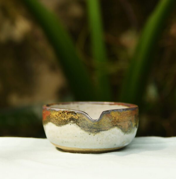 Sedasa Pottery Golden Rusty Matcha Bowl