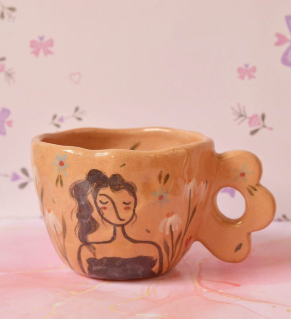 Moonseed Pottery 'The Girl'-Handle Flower