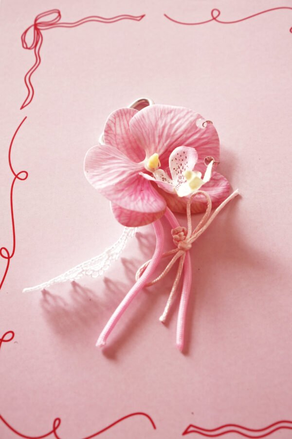 Orchid Bag charm by Beads Of Love