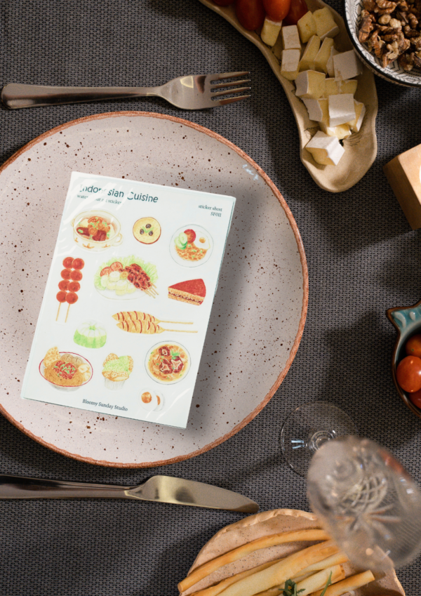 Bloomy Sunday Studio Indonesian Cuisine Sticker Collection