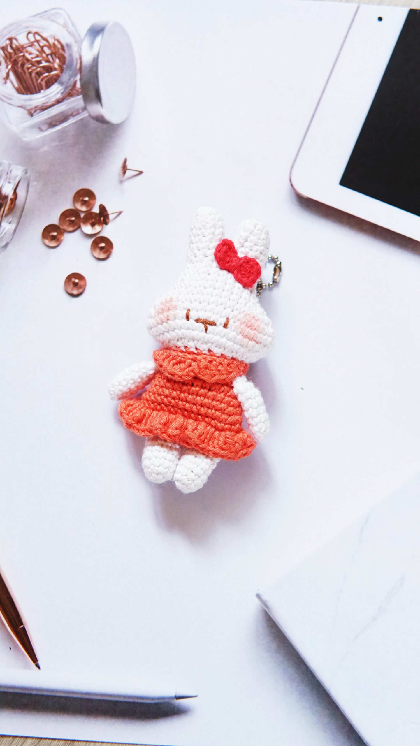 Mini Bunny Bag Charm by Magicotton