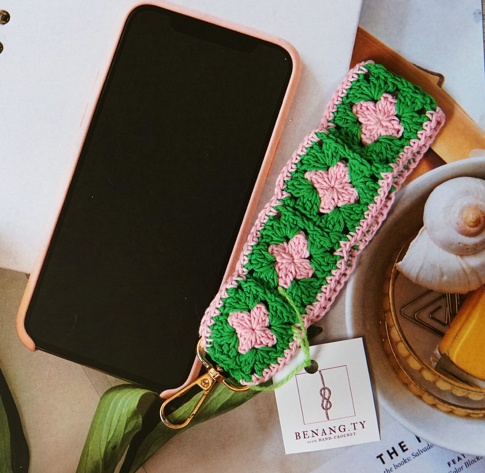 Crochet Phone Lanyard by Benang Ty