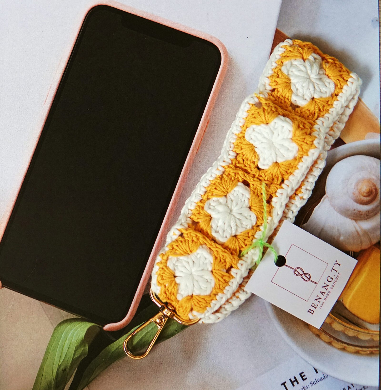 Crochet Phone Lanyard by Benang Ty