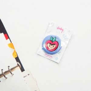 Cheeky Apple button by Dooby