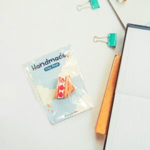 Strawberry sando clay pin by Tangan Zikri