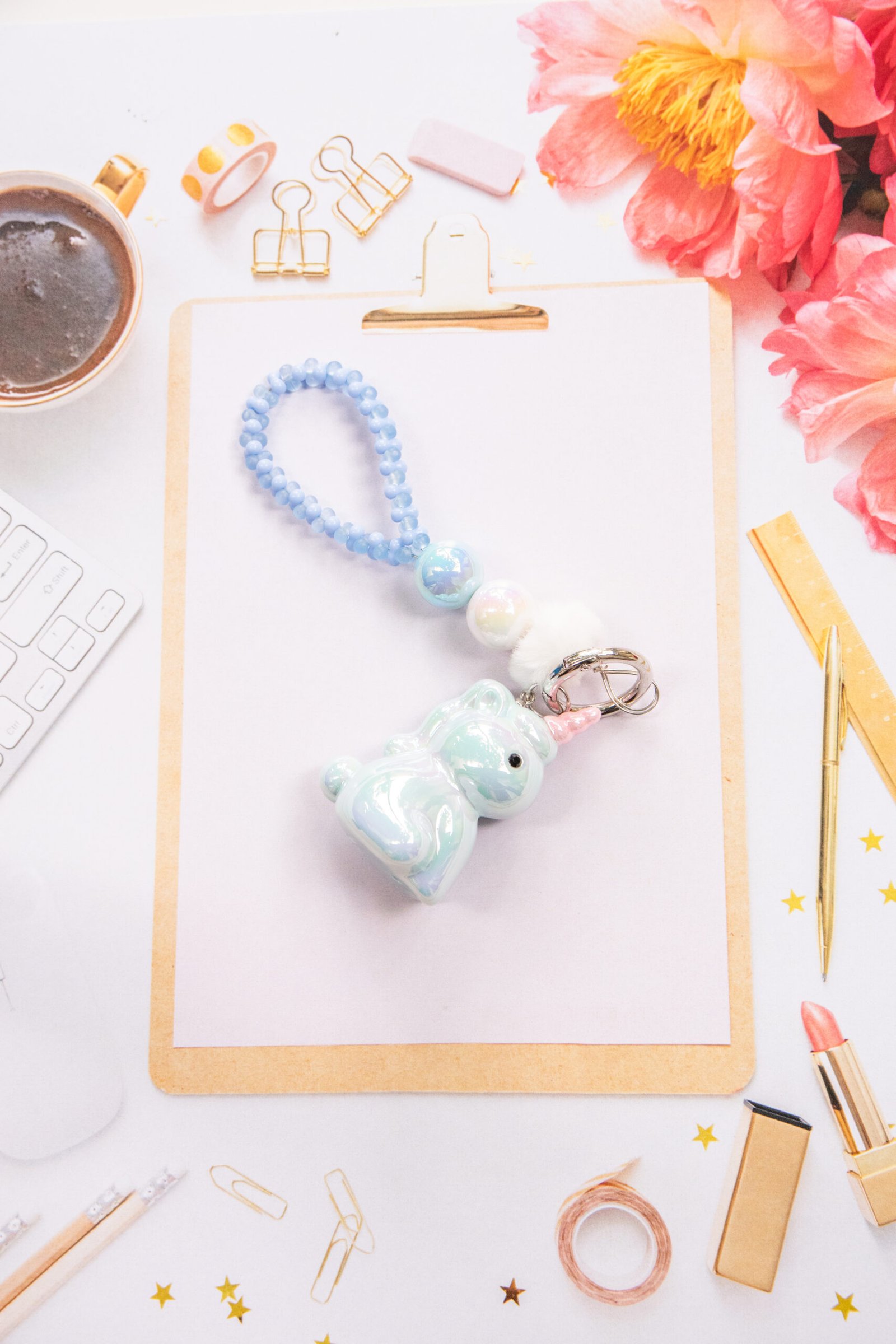 Vanblink Store : Unicorn Keychain (Blue)